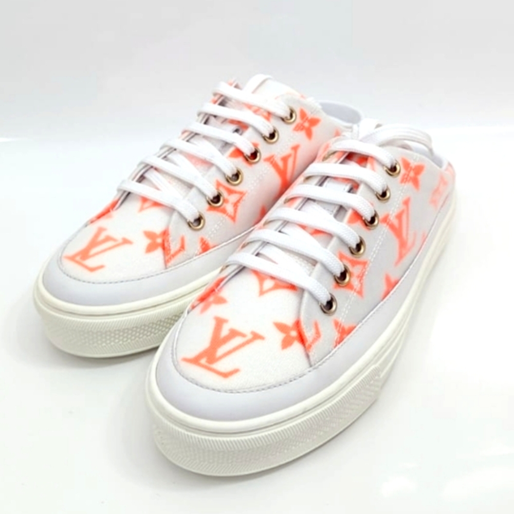 ✨️Authentic Louis Vuitton Stellar Open Back Sneaker Technical Fabric - Picture 3 of 15